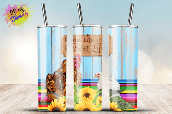 20oz Tumbler Farm Life is the Best Life