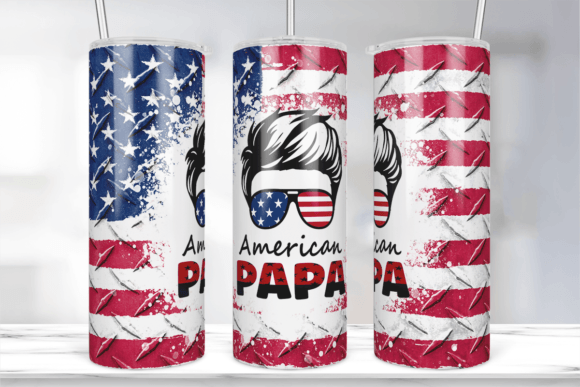 American Papa 20Oz Tumbler Wrap Png