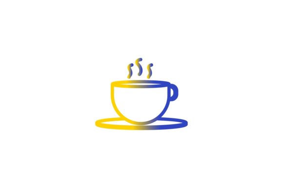 Business Icon Gradient a Cup of Coffee