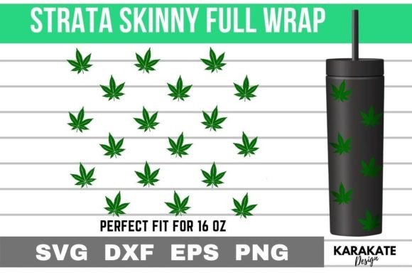 Cannabis 16oz Strata Skinny Wrap SVG