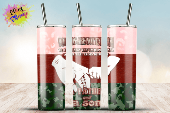 Father and Son Tumbler Wrap
