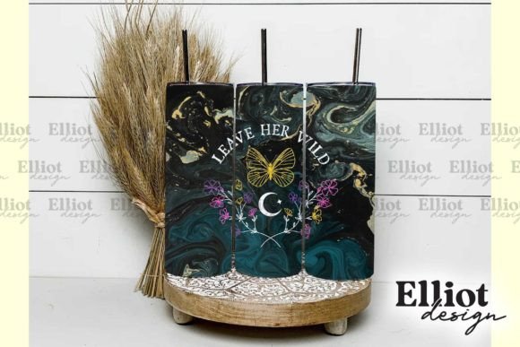Leave Her Wild Boho Tumbler Design