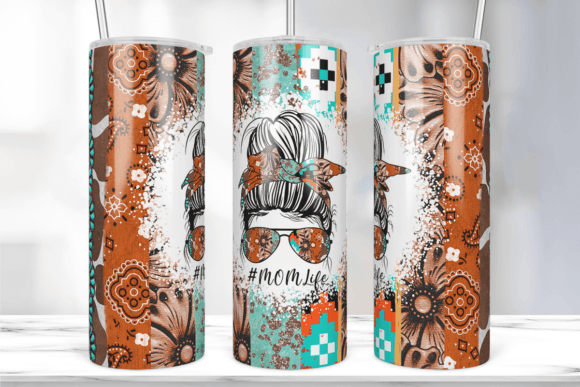 Mom Life Southwestern Tumbler Wrap