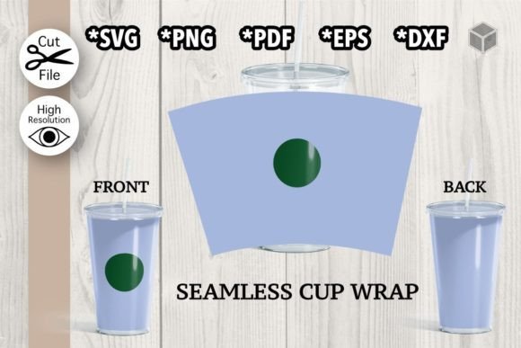 Perfect Wrap Template for 24 Oz Cold Cup