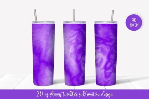 Purple Marble Fluid Skinny Tumbler