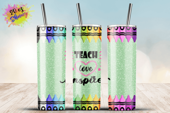 Teach Love Inspire 20 Oz Skinny Tumbler
