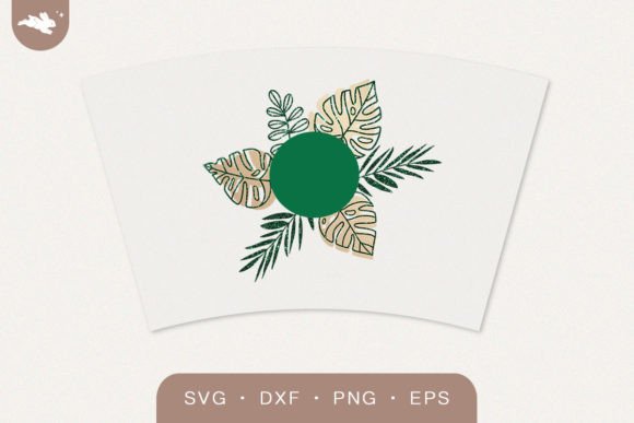 Tropical Leaves Cup Wrap